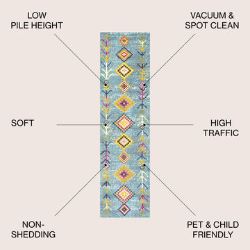 Tribal Love Geometric Area Rug